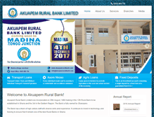 Tablet Screenshot of akuapemruralbank.com